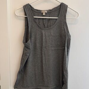 Charcoal Gray Gap Sleeveless Top with Pocket